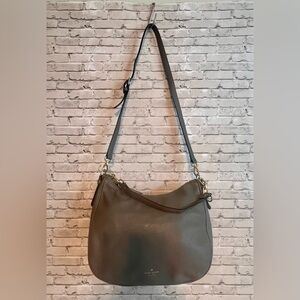 Kate Spade Gray Shoulder Bag with Adjustable Strap